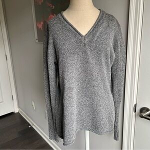 Columbia Women's Heather Gray V-Neck Sweater